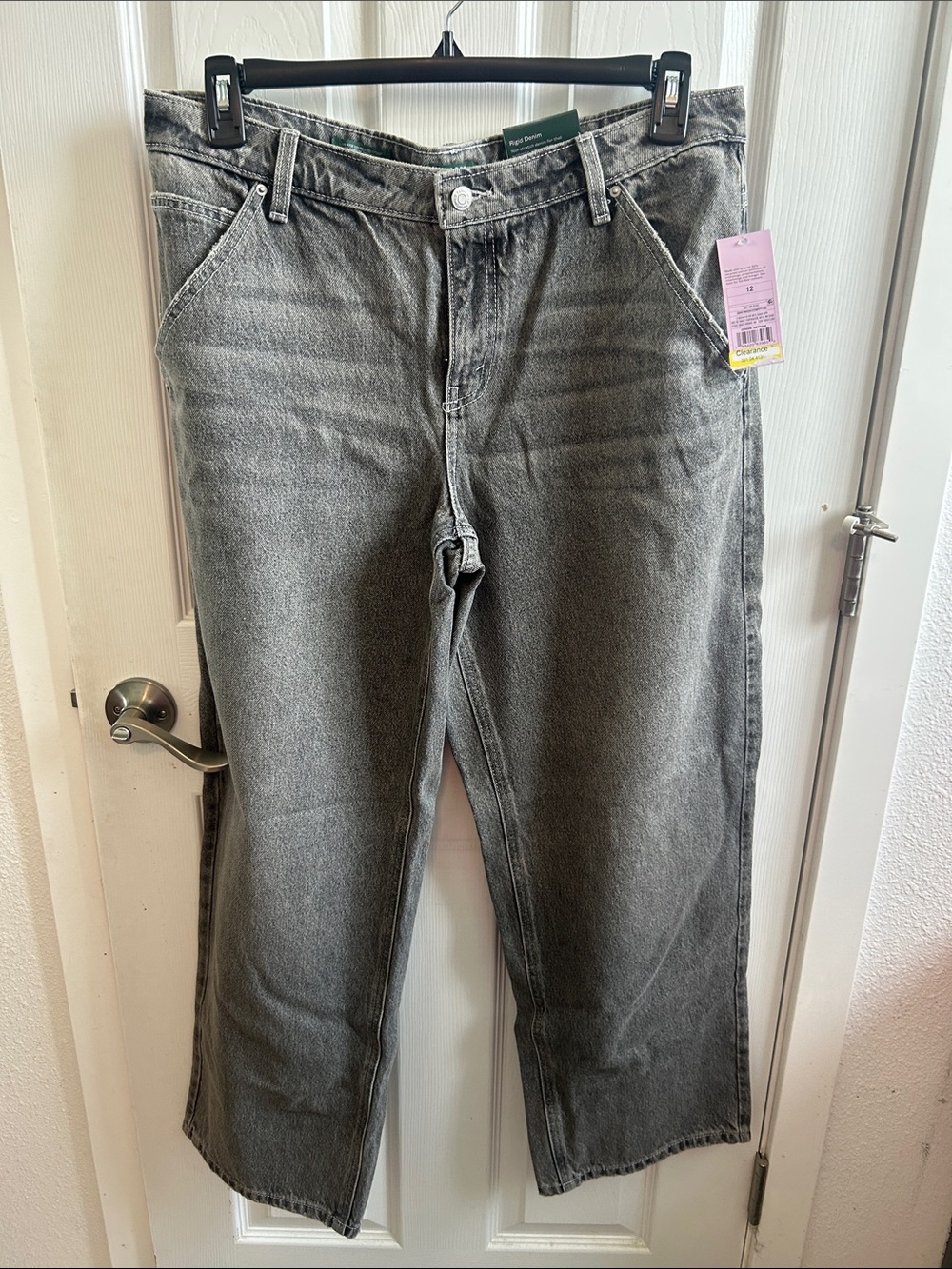 Size 12 wild fable Gray Mid Rise Relaxed Straight Jeans